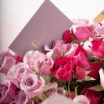 Blush Purple - Spray Rose Bouquet with Eucalyptus