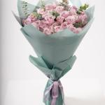 Lilac - Spray Rose Bouquet with Eucalyptus