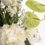 Gold Vase with Hydrangea & Luxe Florals